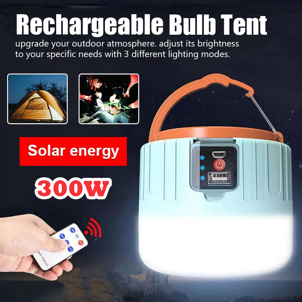 Solar Camping LED Lantern USB Rechargeable J772656