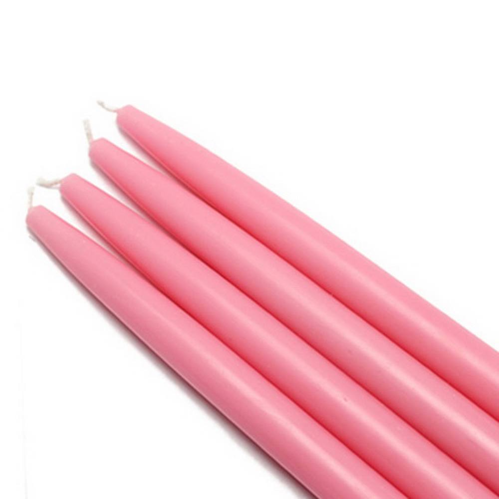10 inch Pink Taper Candles, 144Pcs/Case H3605
