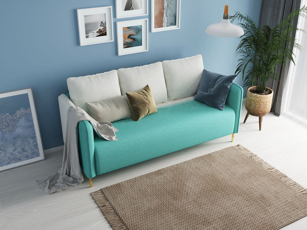 Transitional Futon Sofa with Metal Legs B88550