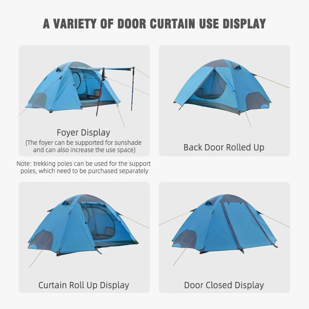 Snow Skirt Winter Tent 2 Person Aluminum Pole Tent N2026