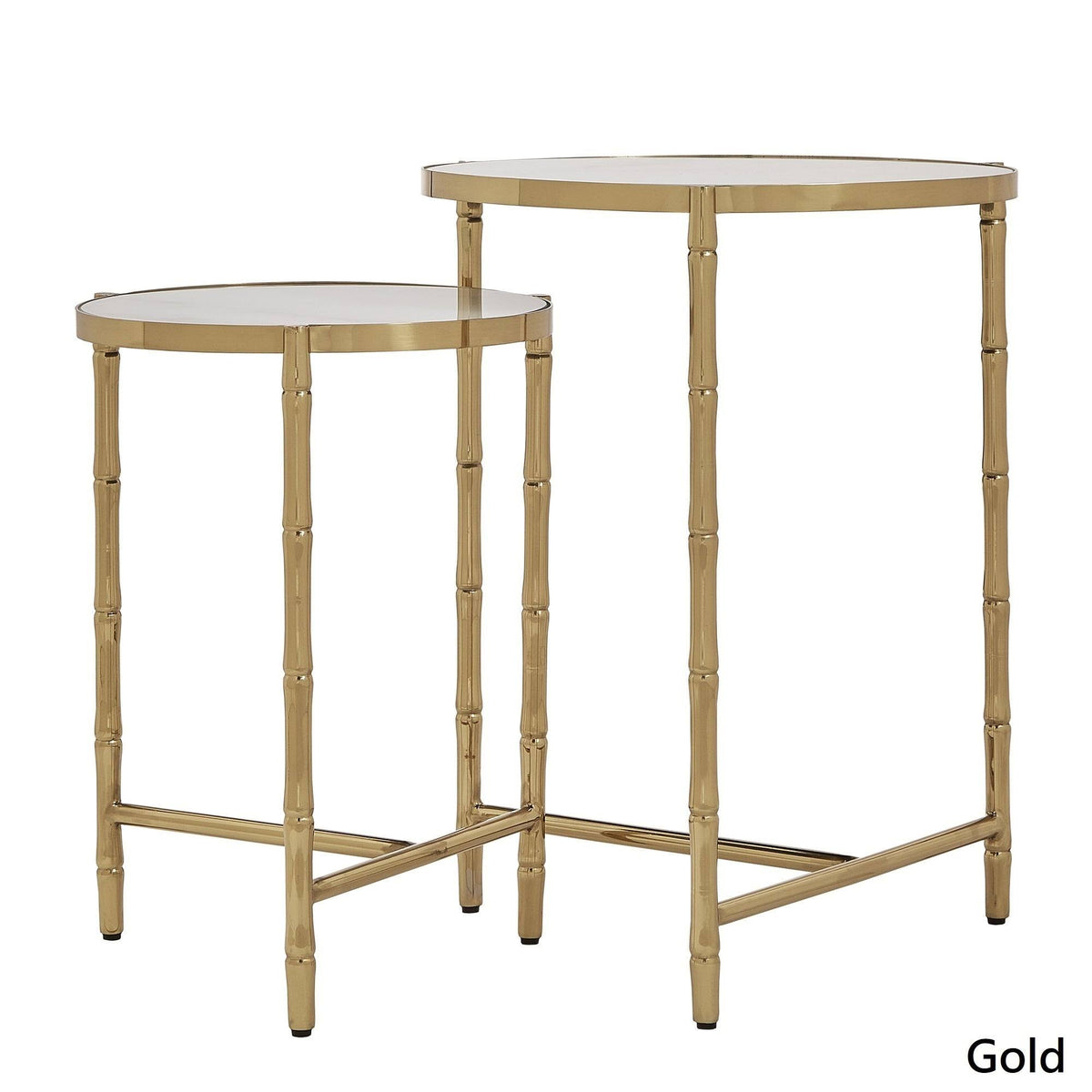 Gold Stainless Steel Nesting Tables D9954