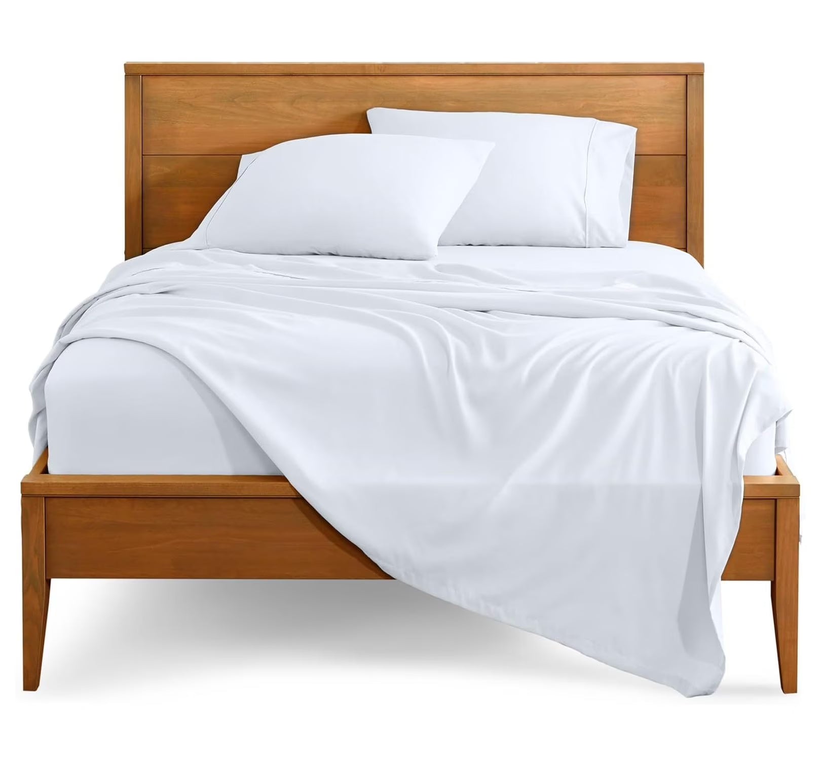 Queen 4 Piece Microfiber Bed Sheet Set with Pillowcases D712