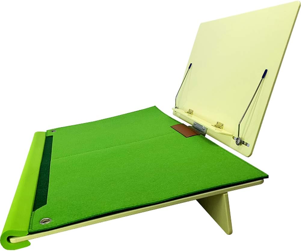 Adjustable PVC Book Stand Holder with Page Paper Clips, Pack of 2 I1666
