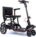 Black 4 Wheel Mobility Scooter with Arm Rests and Basket W393