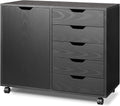 5-Drawer Wood Dresser Chest with Door T35542