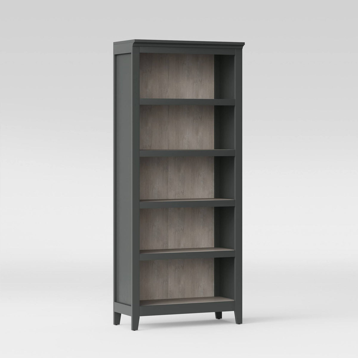 Gray 5 Shelf Bookcase S210636