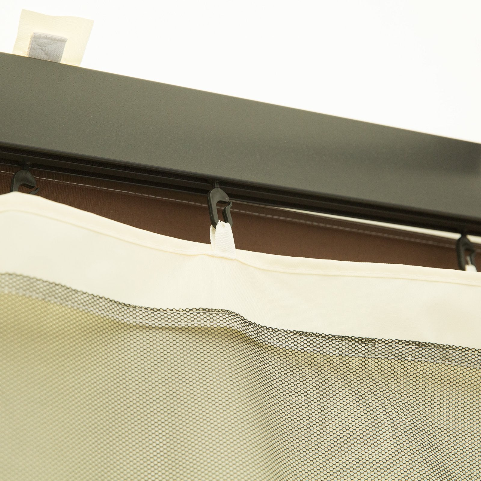 Replacement Mesh Mosquito Netting Screen Walls for 10' x 12' Patio Gazebo, 4-panel Sidewalls with Zippers K64257