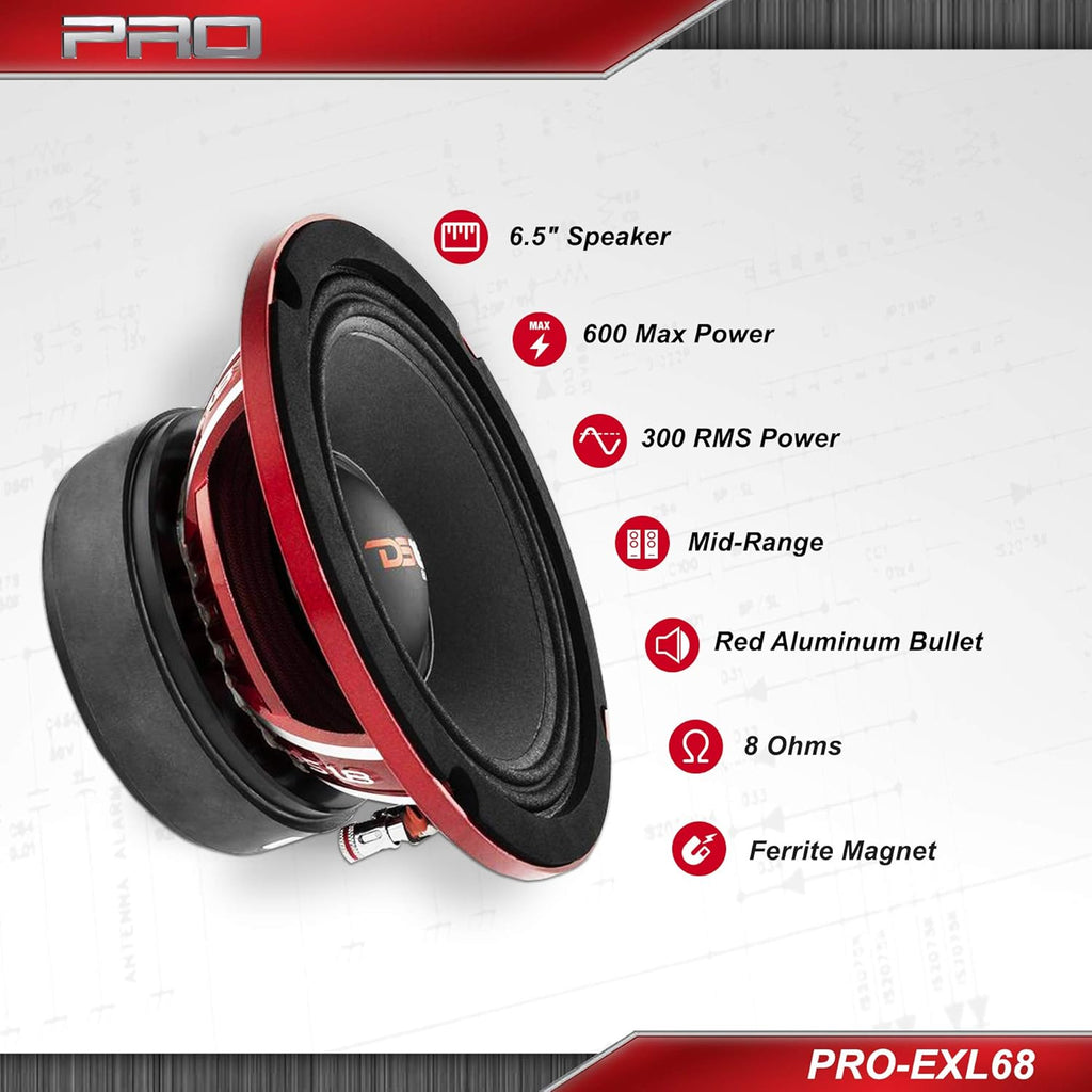 6.5 Midrange Loudspeaker, 600W Max, 8 Ohms V10618