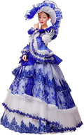 Rococo Baroque Marie Antoinette Dresses 18th Century Renaissance Costumes Historical Period Dress Ball Gown A342