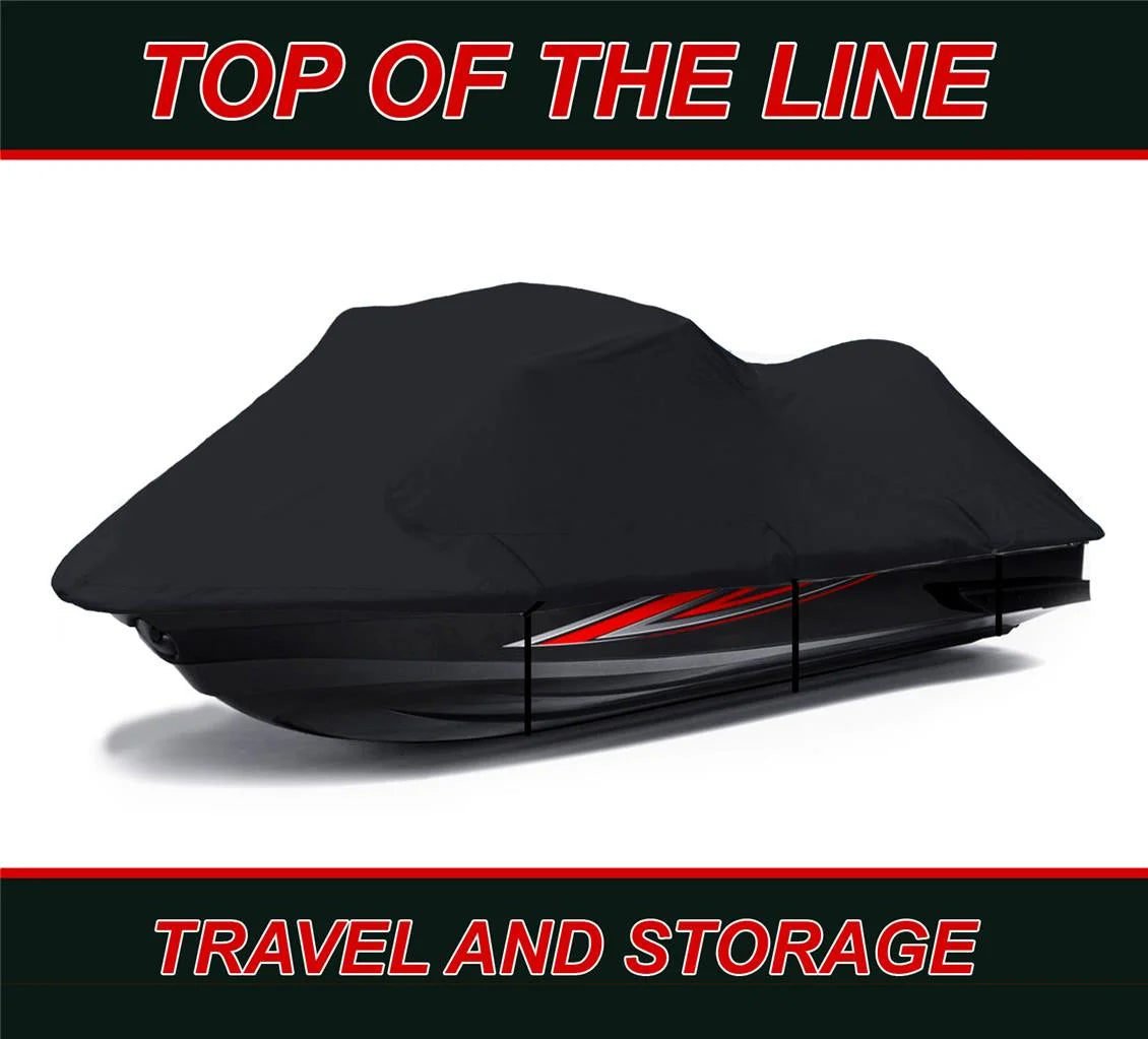 Black 600 Denier Jet Ski Cover 1-2 Seater W8446