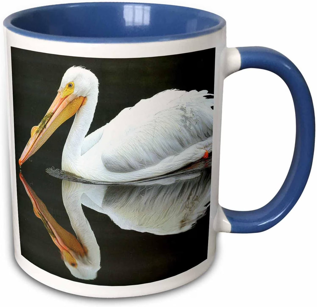 White Pelican With Mirrored Reflection Mug H26981