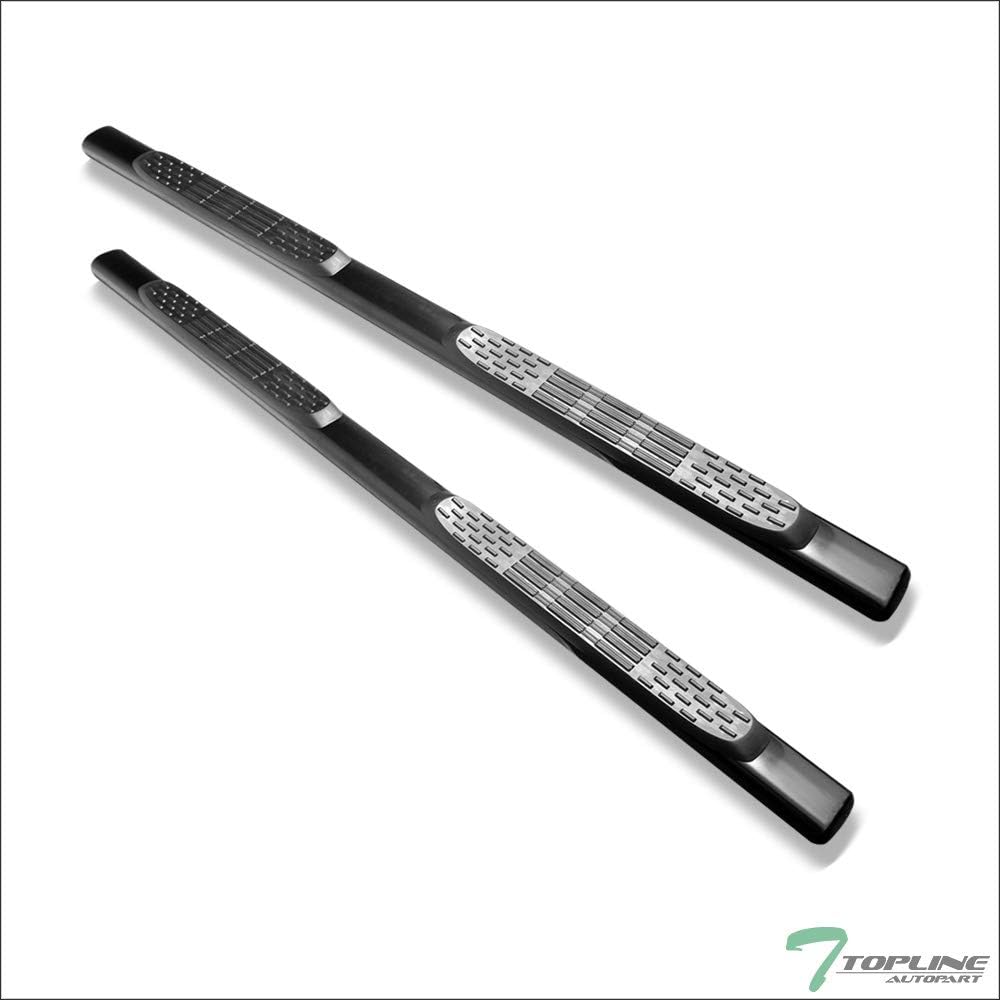 Black Steel Side Step Nerf Bars T72383