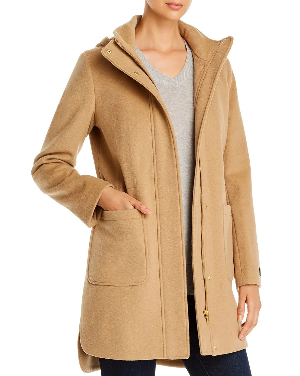 Hooded Wool Blend Coat S787869