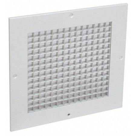 Eggcrate Return Grille, Surface Mount, 10 x 10, White, PK5 Y176157