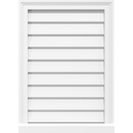 38x22W x 26x22H PVC Gable Vent with Brickmould R112614