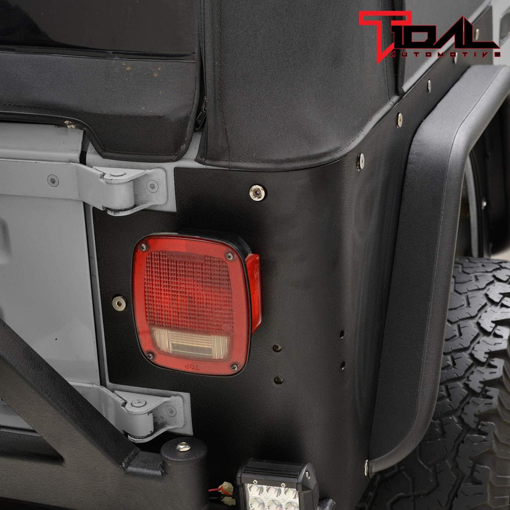 Black Textured Rear Corner Guard for Wrangler YJ M7525