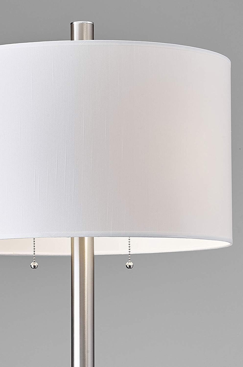Brushed Steel Finish Table Lamp E371544