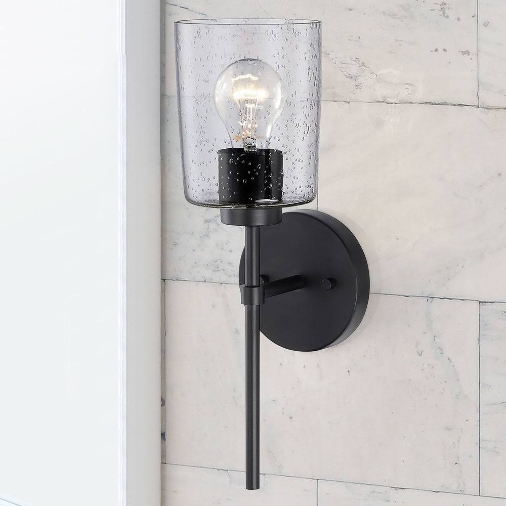 Matte Black 1 Light Sconce R76846