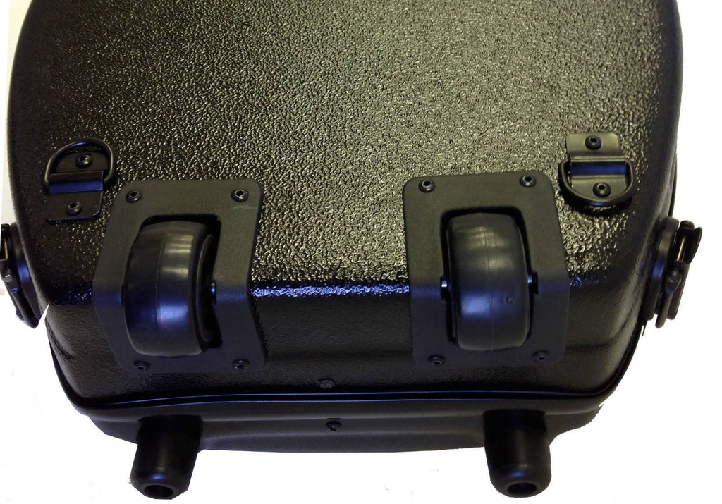 Black Fiberglass Viola Case with Wheels X688