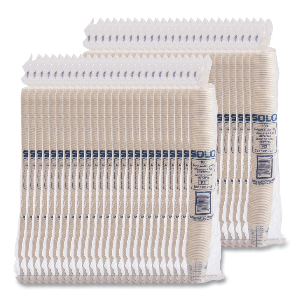 3 oz White/Blue Paper Cups Y195
