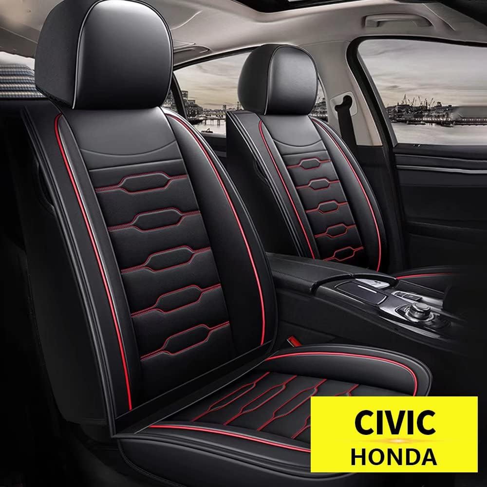 Custom Fit Faux Leather Car Seat Protector Full Set J85368