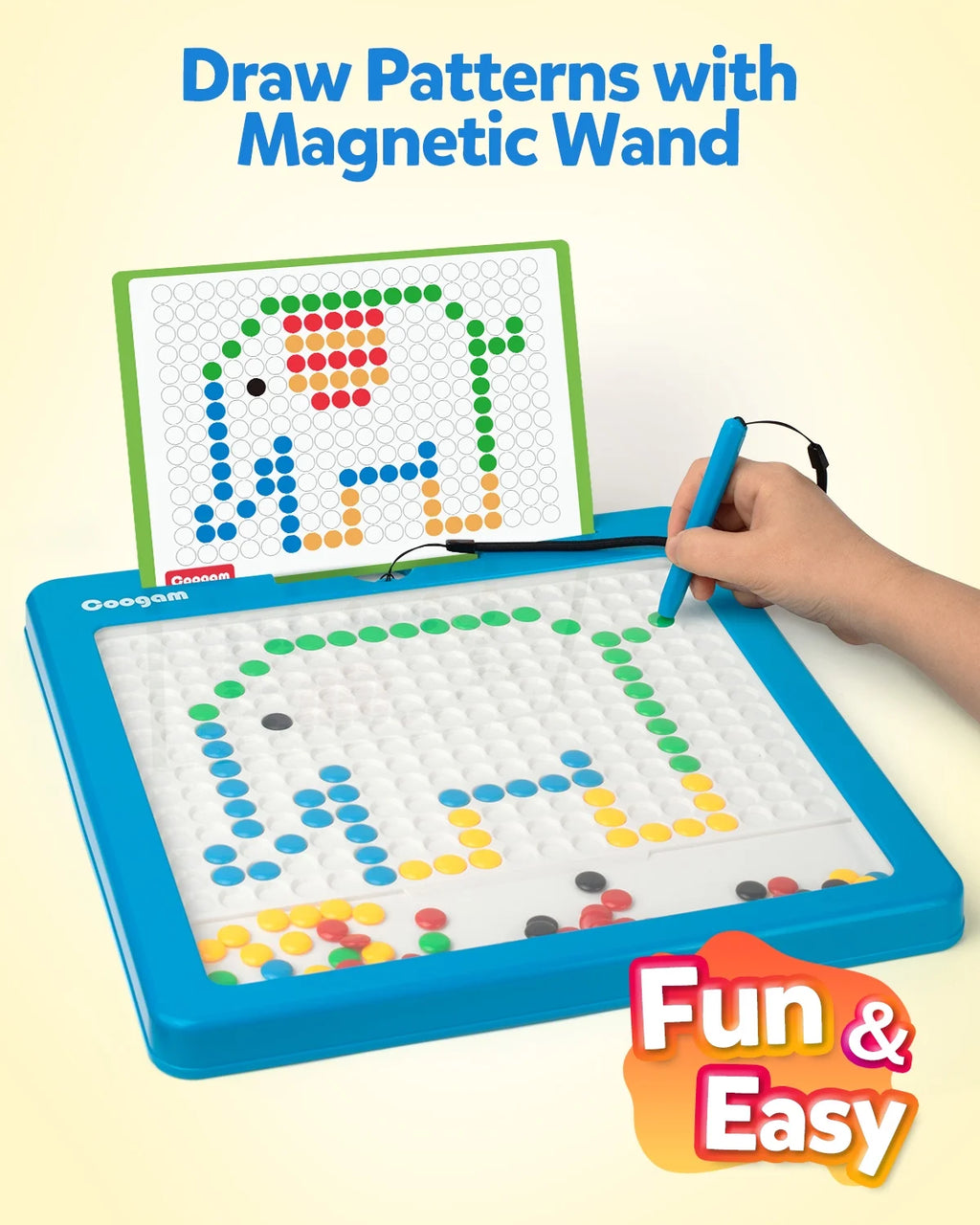 Magnetic Drawing Board with Pen and Dot Beads P4416