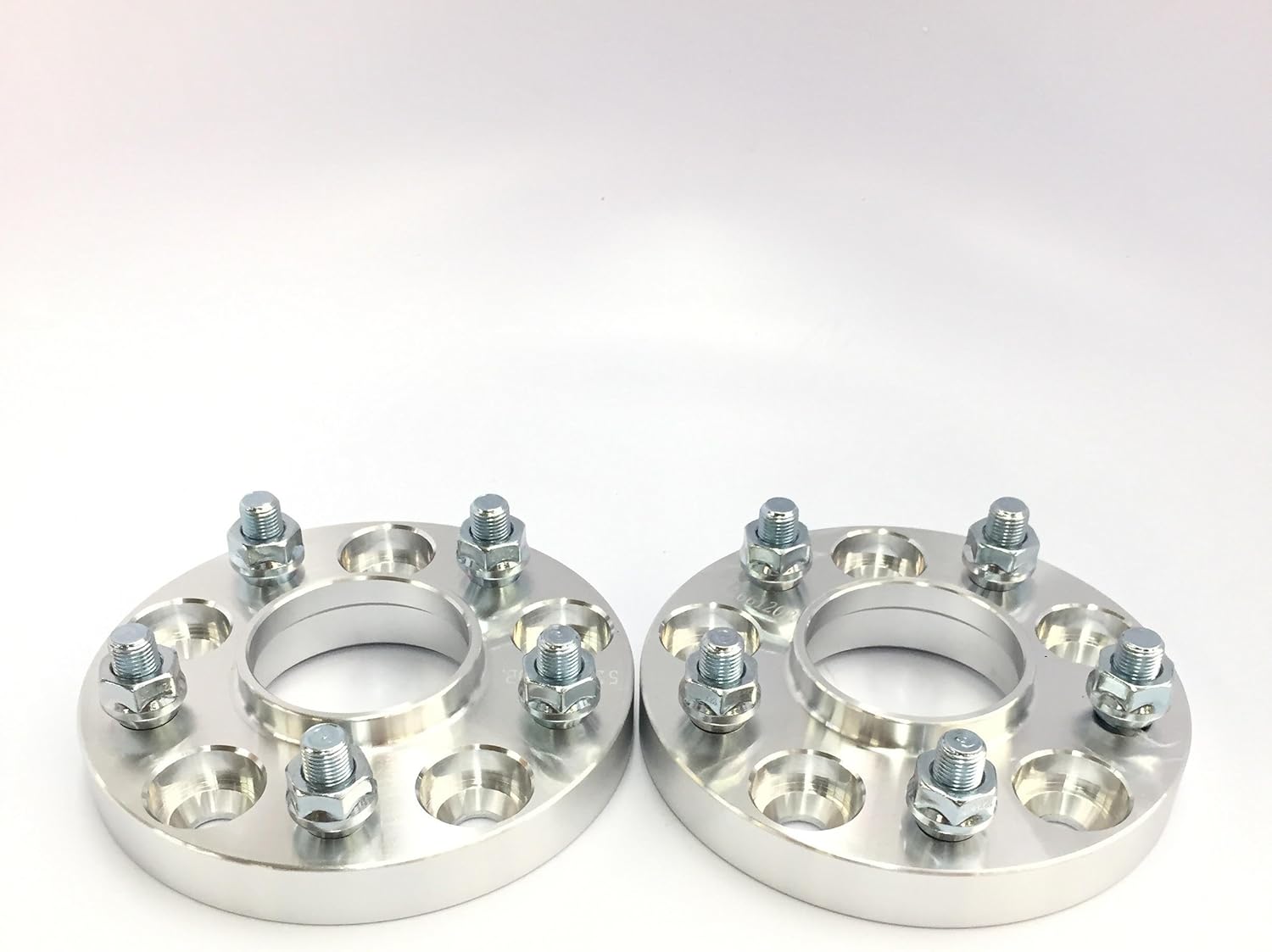 2 Pieces 20mm Hub Centric Wheel Adapters 5x114.3 to 5x100 67.1 to 54.1mm Center Bore 12x1.5 Thread Pitch L305