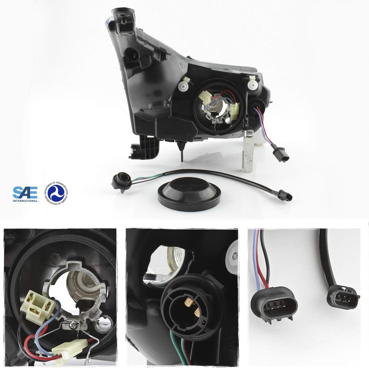 Clear Headlights for Chevy Cruze H22167