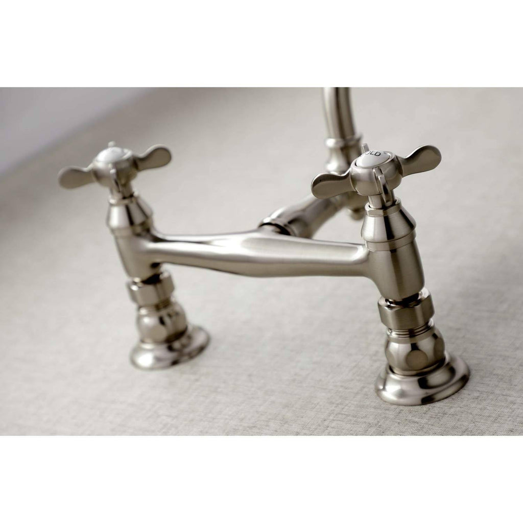8x22 Center Wall Mount Bathroom Faucet, Oil Rubbed Bronze E30147