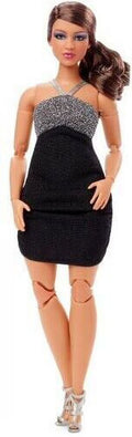 Barbie Looks Doll with Black and Silver Mini Dress W121