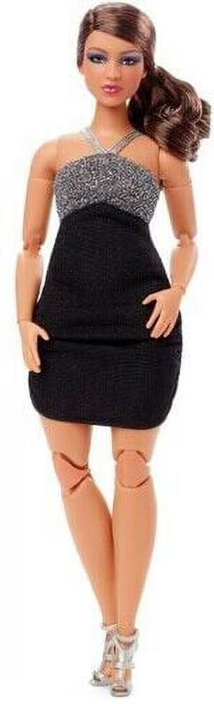 Barbie Looks Doll with Black and Silver Mini Dress W121