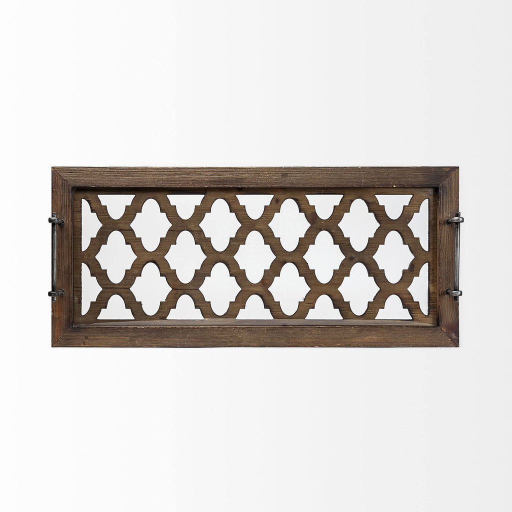Brown Wood Tray O666
