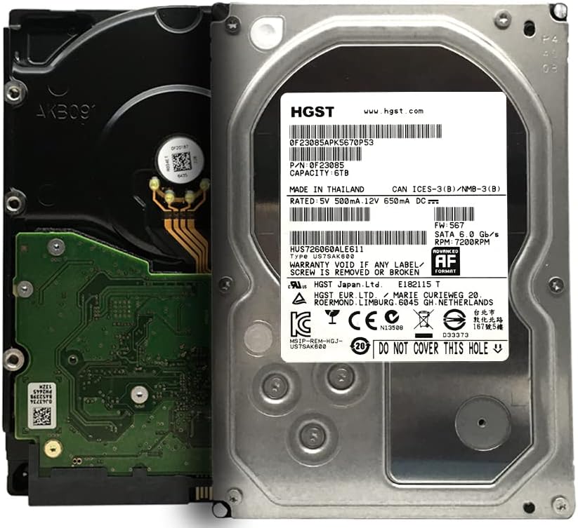 6TB 7200RPM 128MB Cache SATA 6Gb/s 3.5-inch Enterprise Hard Drive (Renewed) Pack of 2 V75756