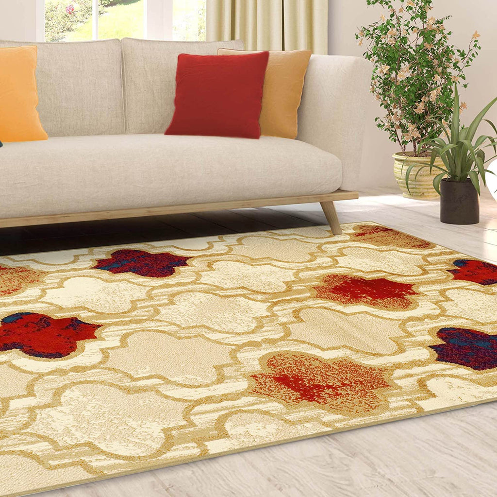 Beige 8' X 10' Indoor Area Rug With Jute Backing J205