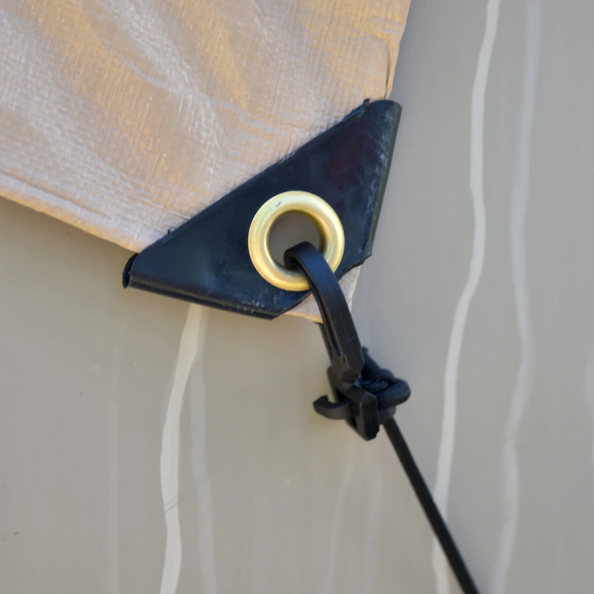 Tan Polyester RV Rooftop Cover, 20' Long x 16' Wide A202