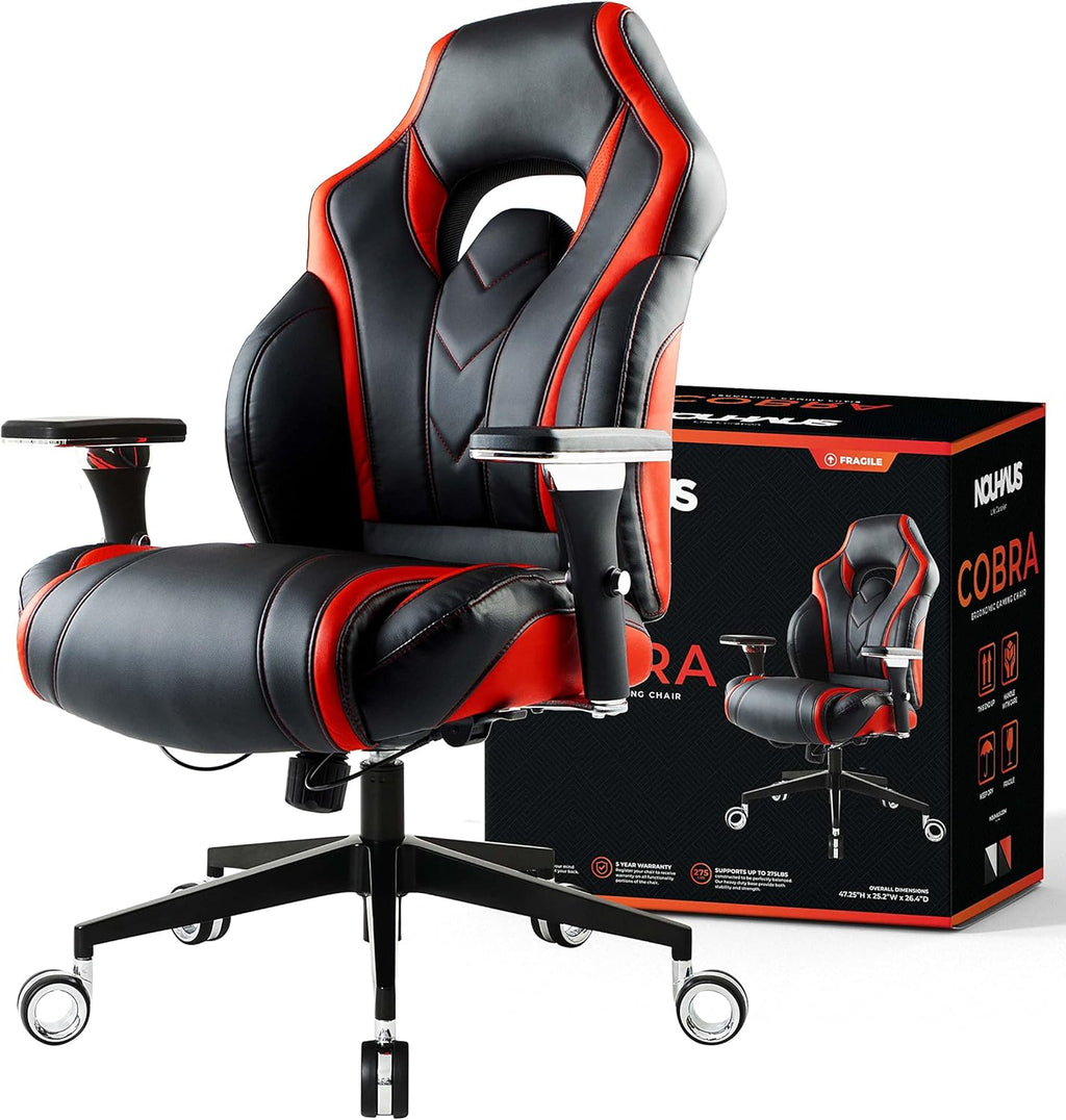 Ergonomic Racing Gaming Chair (Red/Black) B196