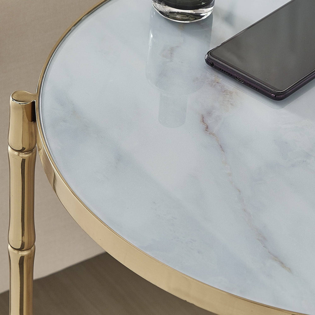 Gold Stainless Steel Nesting Tables D9954