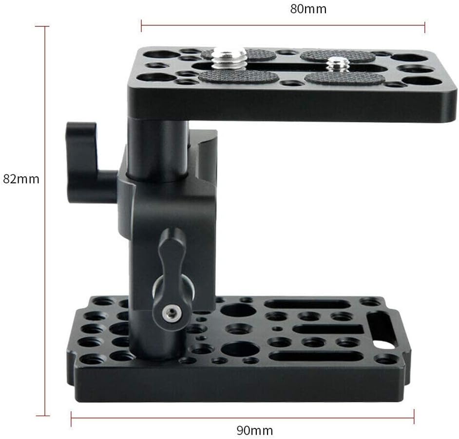 15mm Shoulder Pad Rig Support System with Riser Base Plate Mount, 15mm Rod and Handle Grips for DSLR Camera Y8373