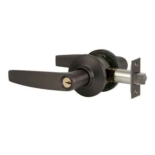 Satin Chrome Keyed Entry Handle S534