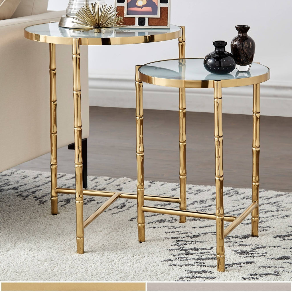 Gold Stainless Steel Nesting Tables D9954