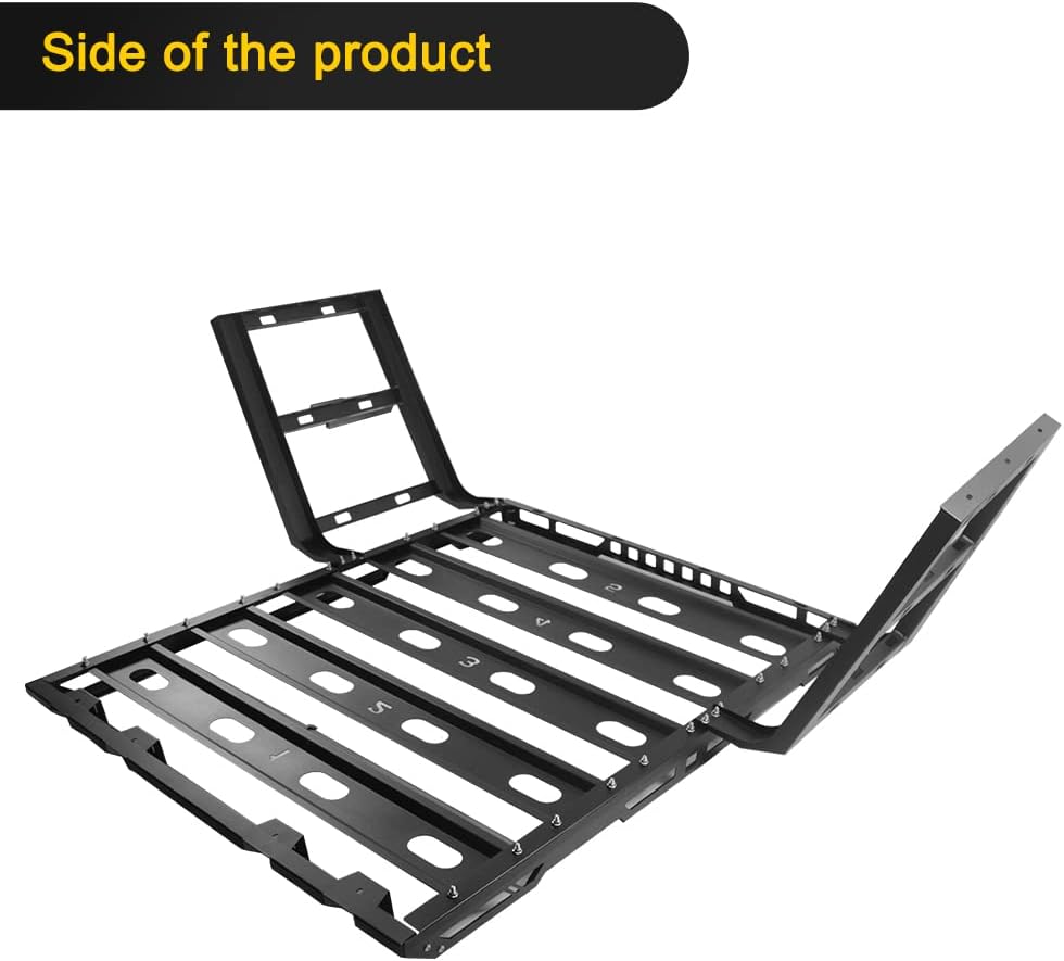 Roof Rack Cargo Basket with Double Ladders Y839