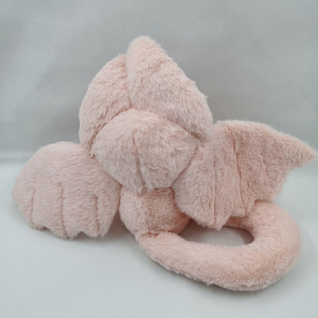 Pink Bat Rabbit Plush Toy with Wings Long Tail Stuffed Animal Pillow Doll K194