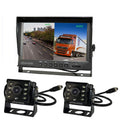 9" 4Pin IPS HD DVR 2CH Split Car Rear View Monitor + 2x AHD 1080P Reversing Backup Camera Waterproof 12V-24V C76699