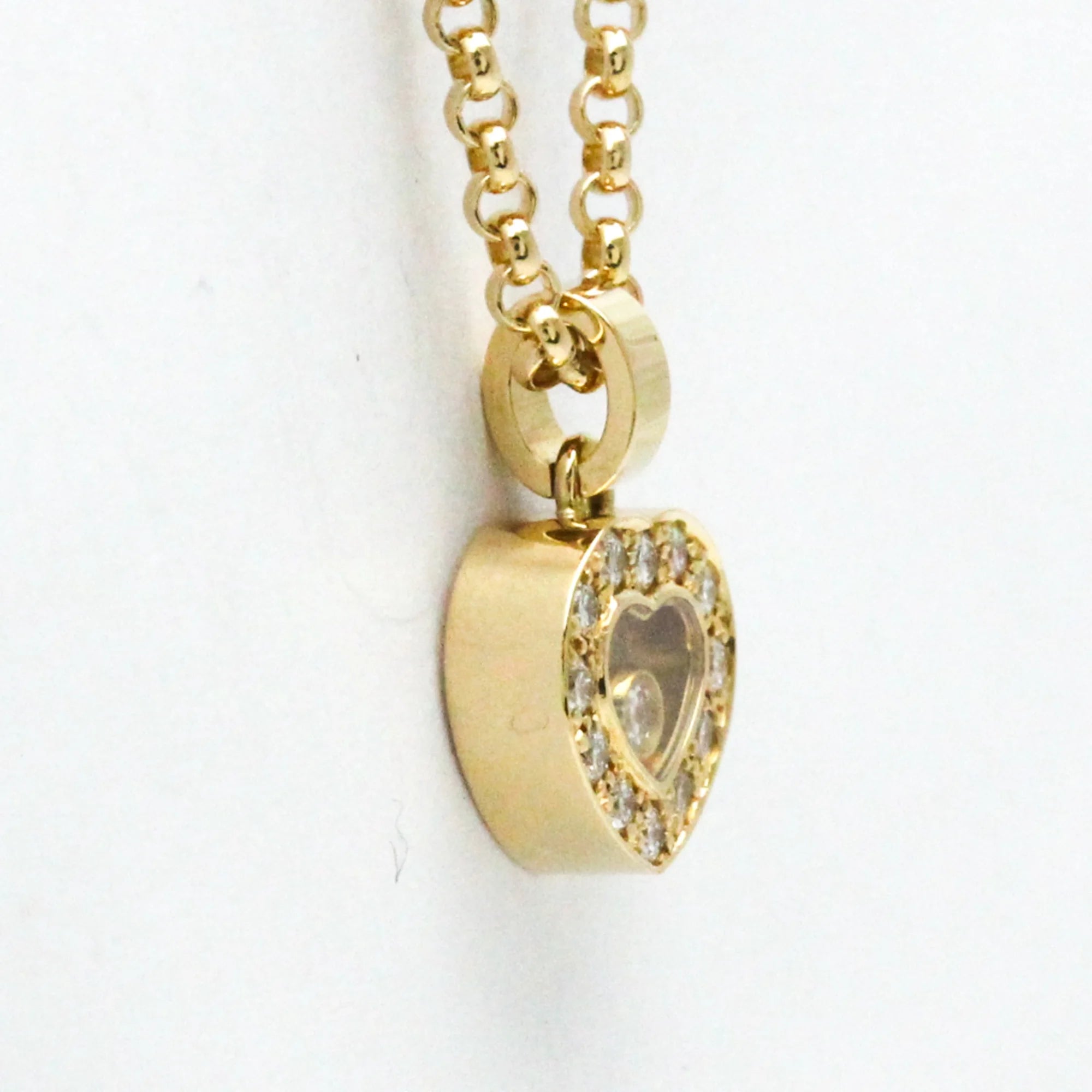 18K Yellow Gold Diamond Pendant Necklace K39875