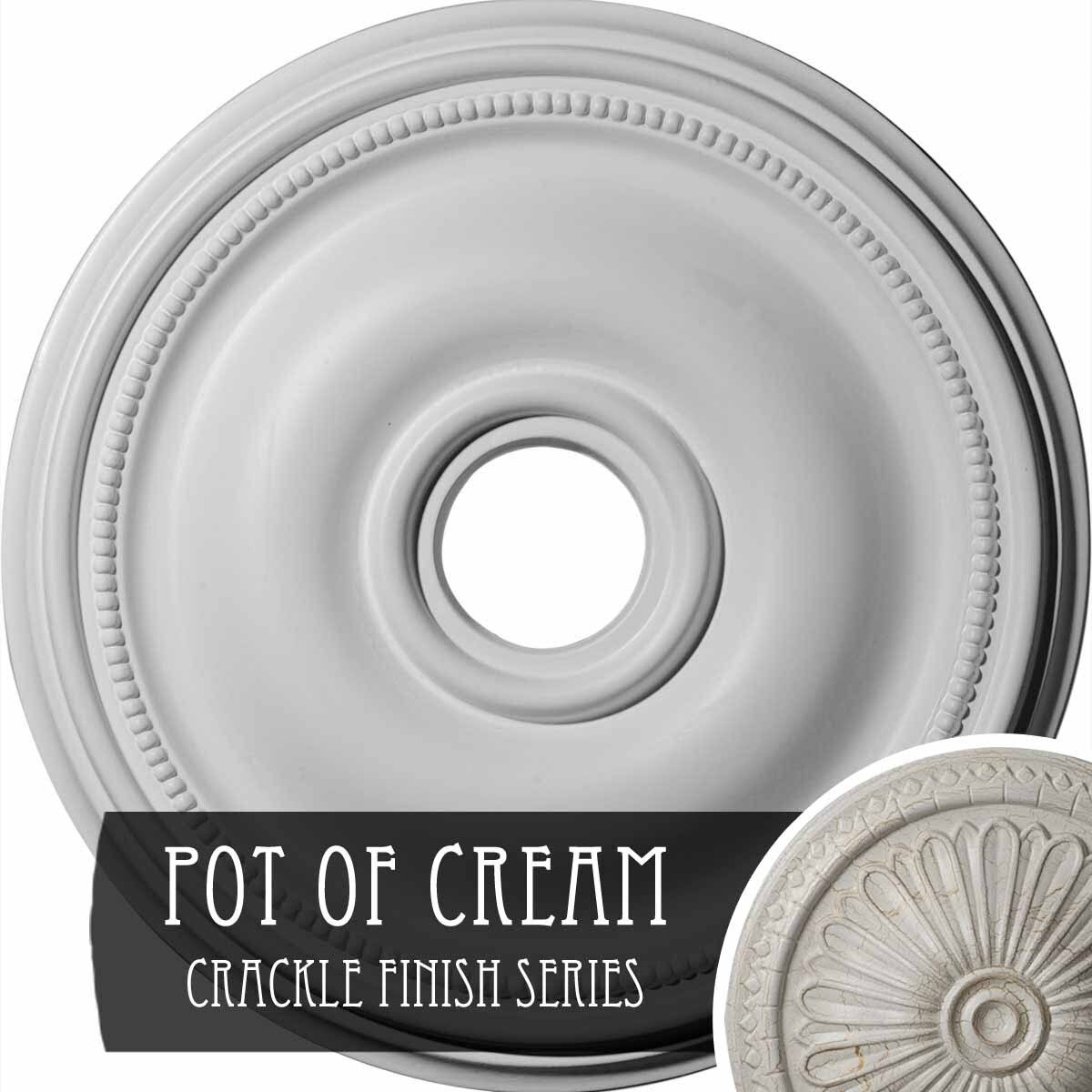 18 1/8x22OD x 3 3/4x22ID x 1 1/8x22P Ceiling Medallion S1784