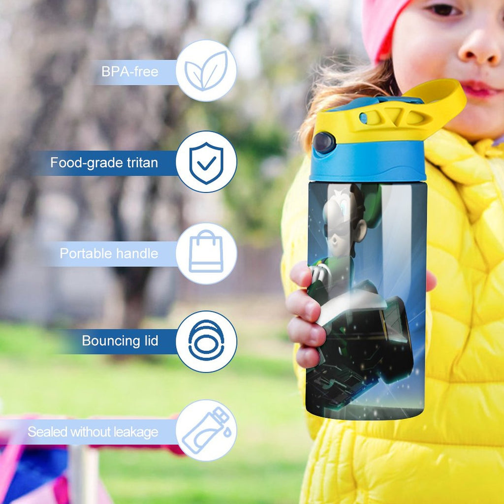 Insulated Stainless Steel Water Bottle with Straw Z80415