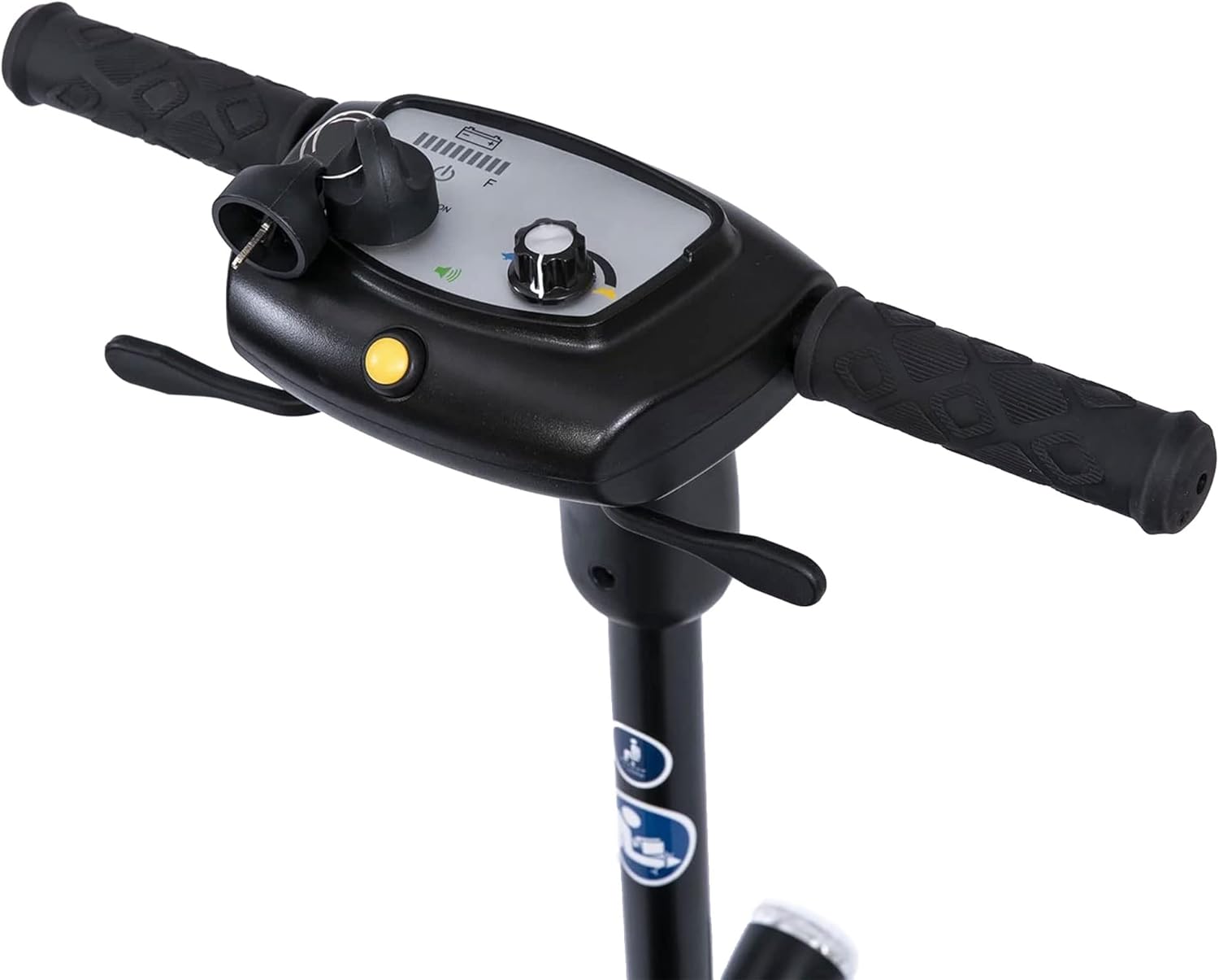 Black 4 Wheel Mobility Scooter with Arm Rests and Basket W393