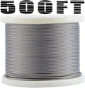 1/8 T316 Stainless Steel Cable, 7 x 7 Strands, 500FT Wire Rope Y475214