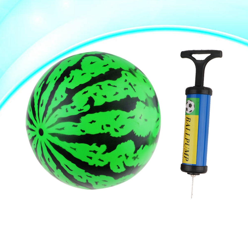 2Pcs 9 Inch Inflatable Bouncy Ball with Pump Kids Education Toys R86609