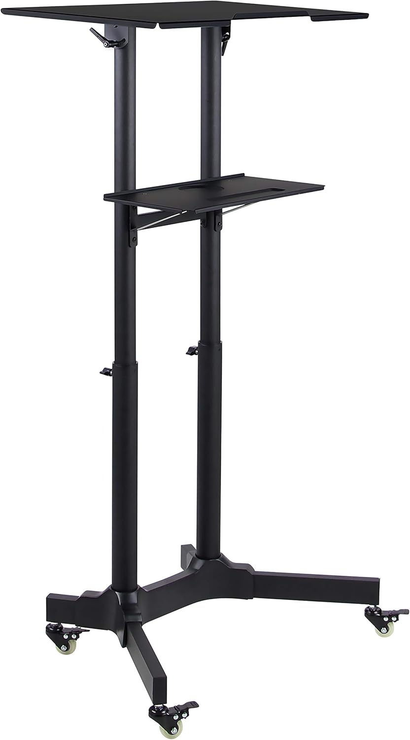 Mobile Standing Height Desk with Caster Wheels U292